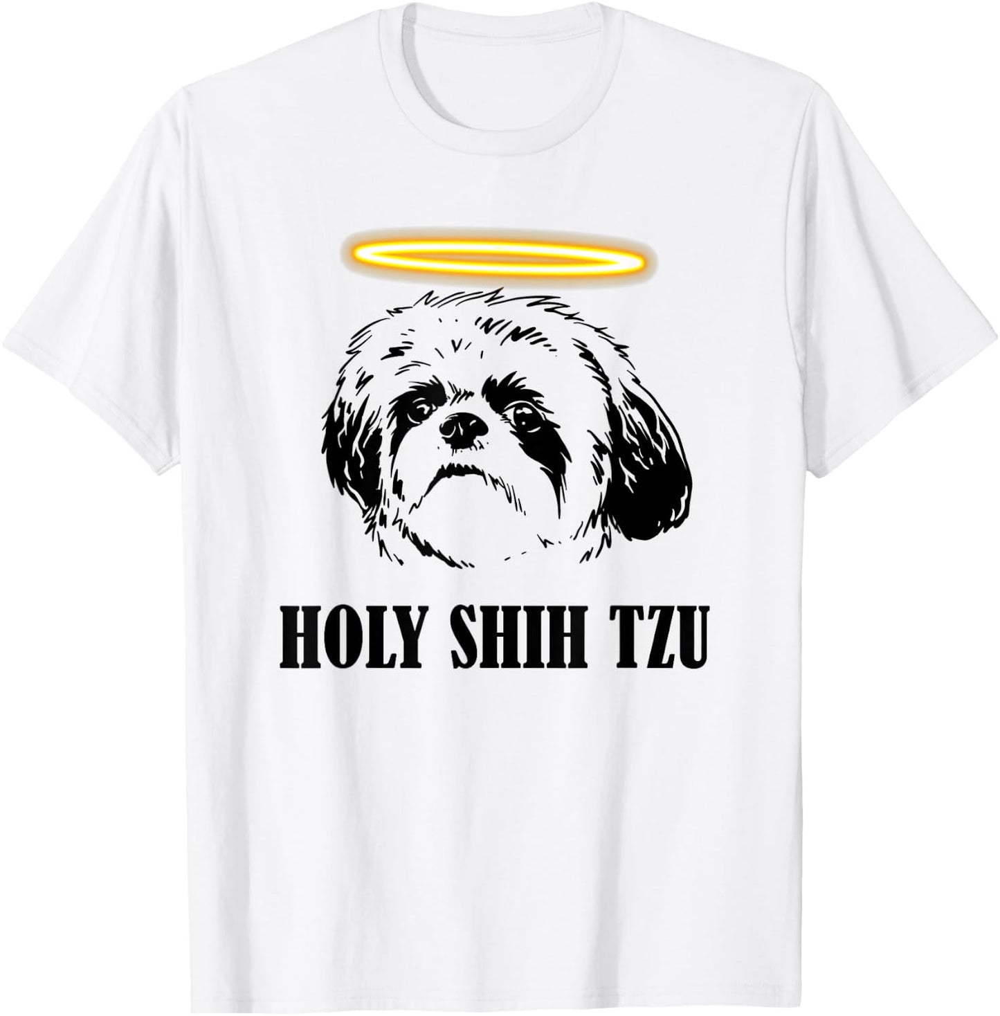 Holy Shih Tzu - Cute Animal Pet Paw Dog Lover Saying Women Girls Kids T-Shirt - T-Shirt | White