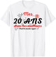 A signer 20 ans anniversaire gift anniv 20 years signature T-Shirt - T-Shirt | White