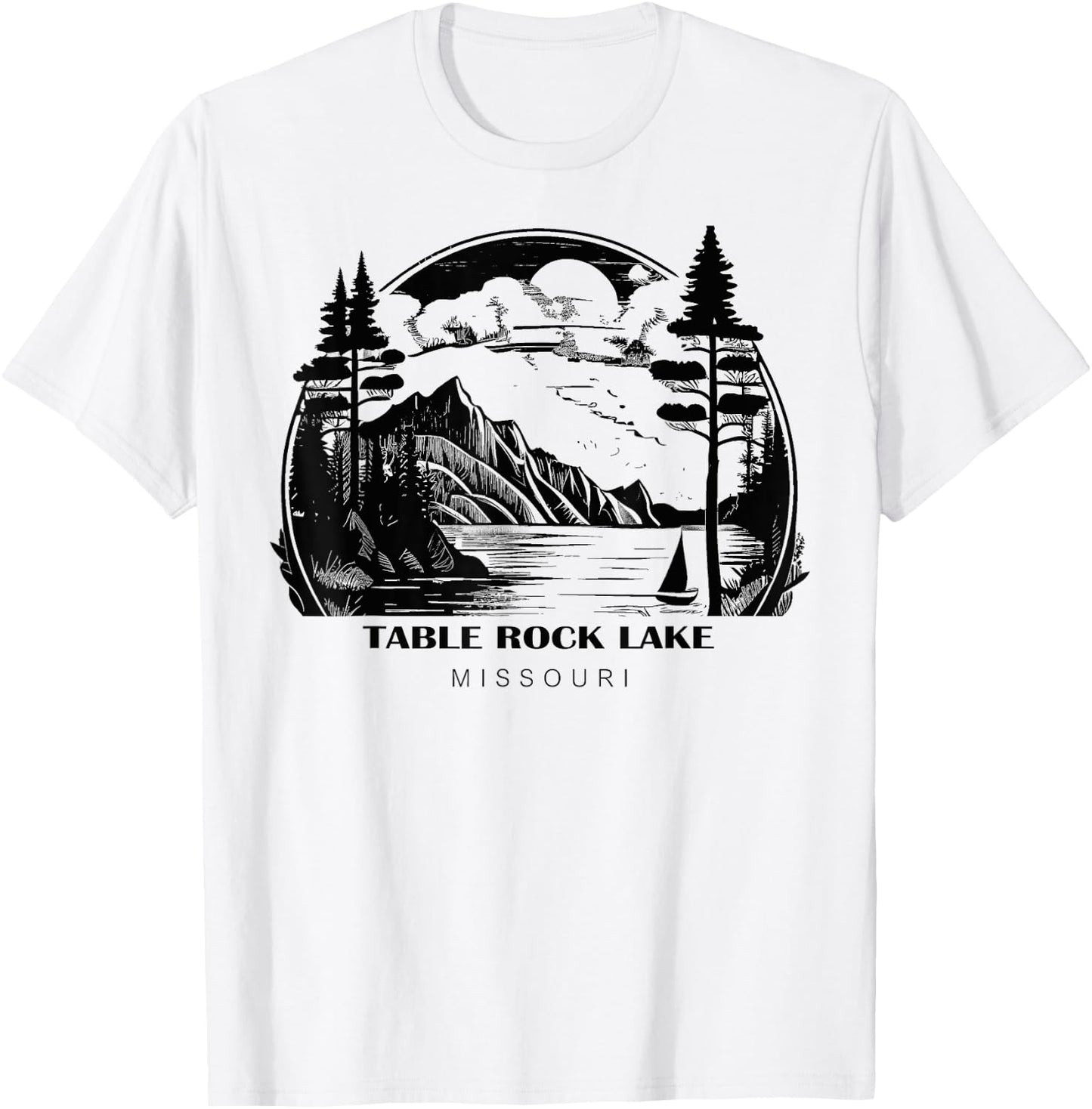 Table Rock Lake Missouri T-Shirt - T-Shirt | White