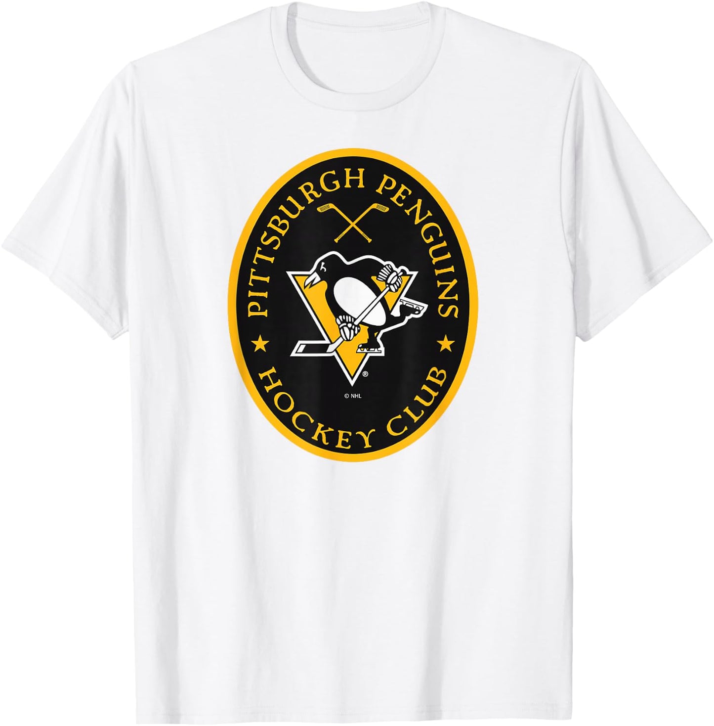 Pittsburgh Penguins Iconic Officially Licensed T-Shirt - T-Shirt | White
