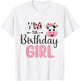 I'm the Birthday Girl Farm Cow 1 St Birthday Girl T-Shirt - T-Shirt | White