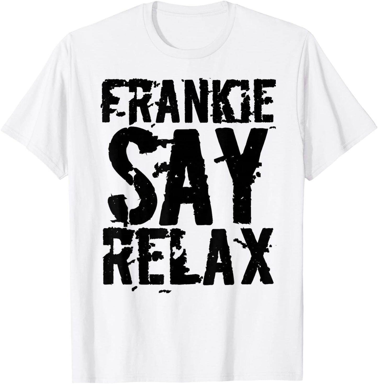 Frankie Say Relax mit auffälliger Schrift T-Shirt - T-Shirt | White