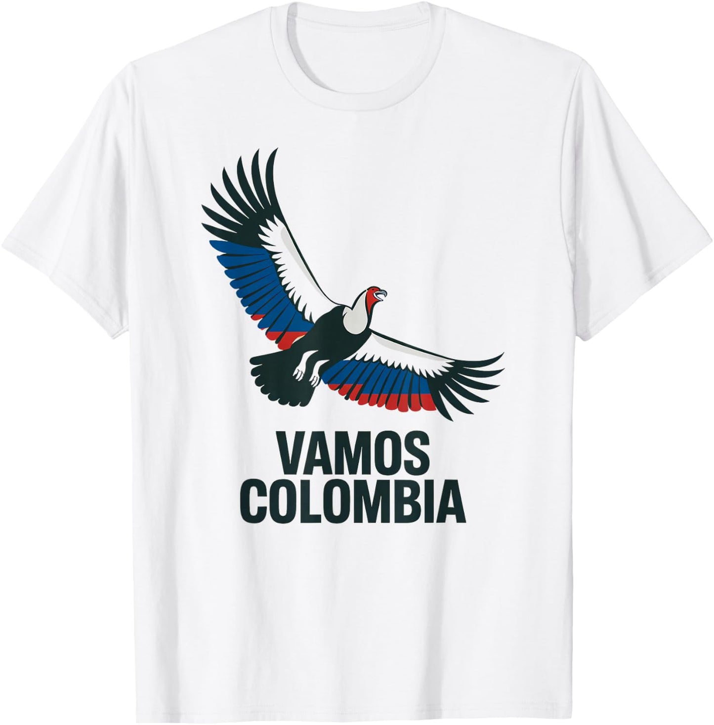 National Vamos Colombia Cheer Pride Country Game Day T-Shirt - T-Shirt | White