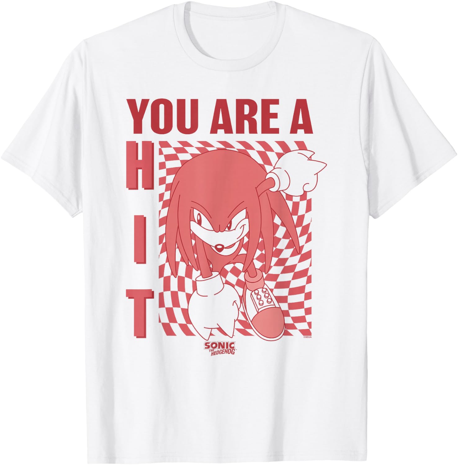 Sonic The Hedgehog Father's Day Knuckles You Are A Hit T-Shirt - T-Shirt | White