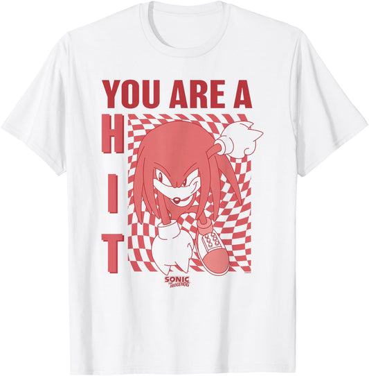 Sonic The Hedgehog Father's Day Knuckles You Are A Hit T-Shirt - T-Shirt | White
