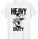 Heavy Duty Lift Heavy Get Big Weightlifting Love Gym Fitness , white T-Shirt - T-Shirt | White