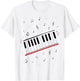 Piano Beat Keyboard Musiknoten Pianist Musikinstrument T-Shirt - T-Shirt | White