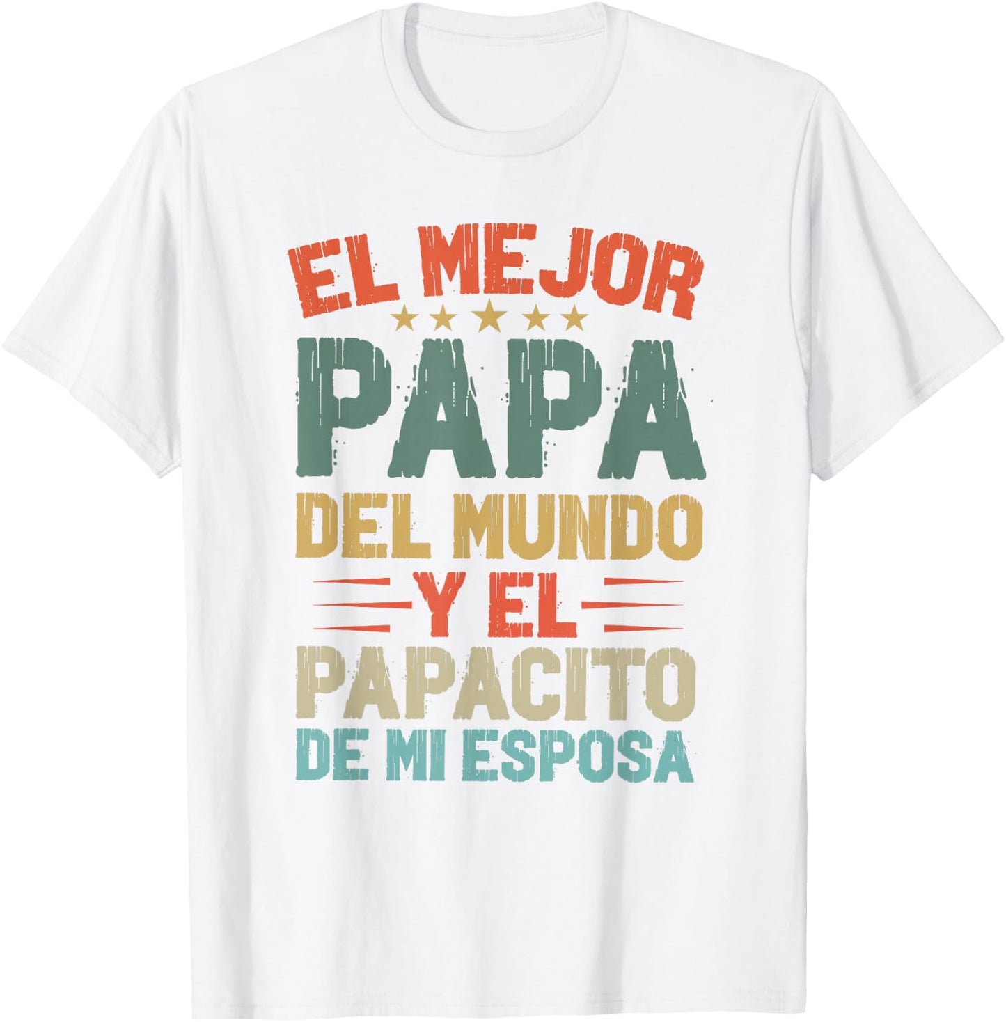 Dia Del Padre Camiseta para Un Papa En Espanol Regalo Papi T-Shirt - T-Shirt | White