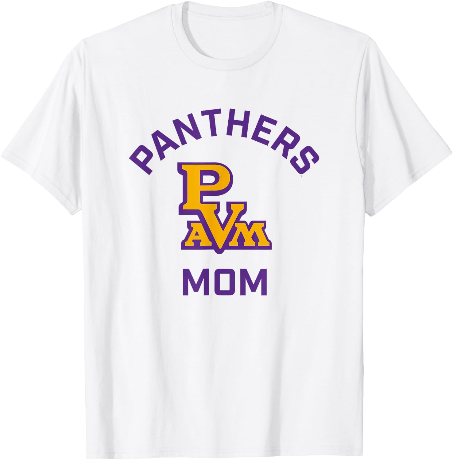 Prairie View A&M University Panthers Arched Mom T-Shirt - T-Shirt | White