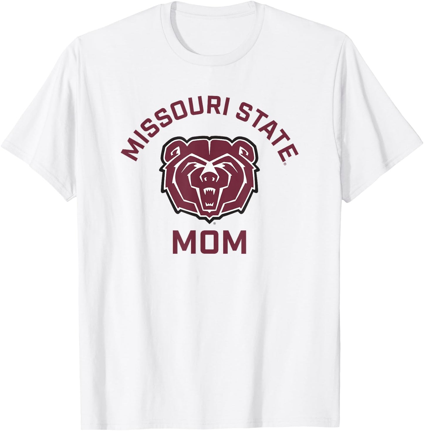Missouri State University MSU Bears Arched Mom T-Shirt - T-Shirt | White