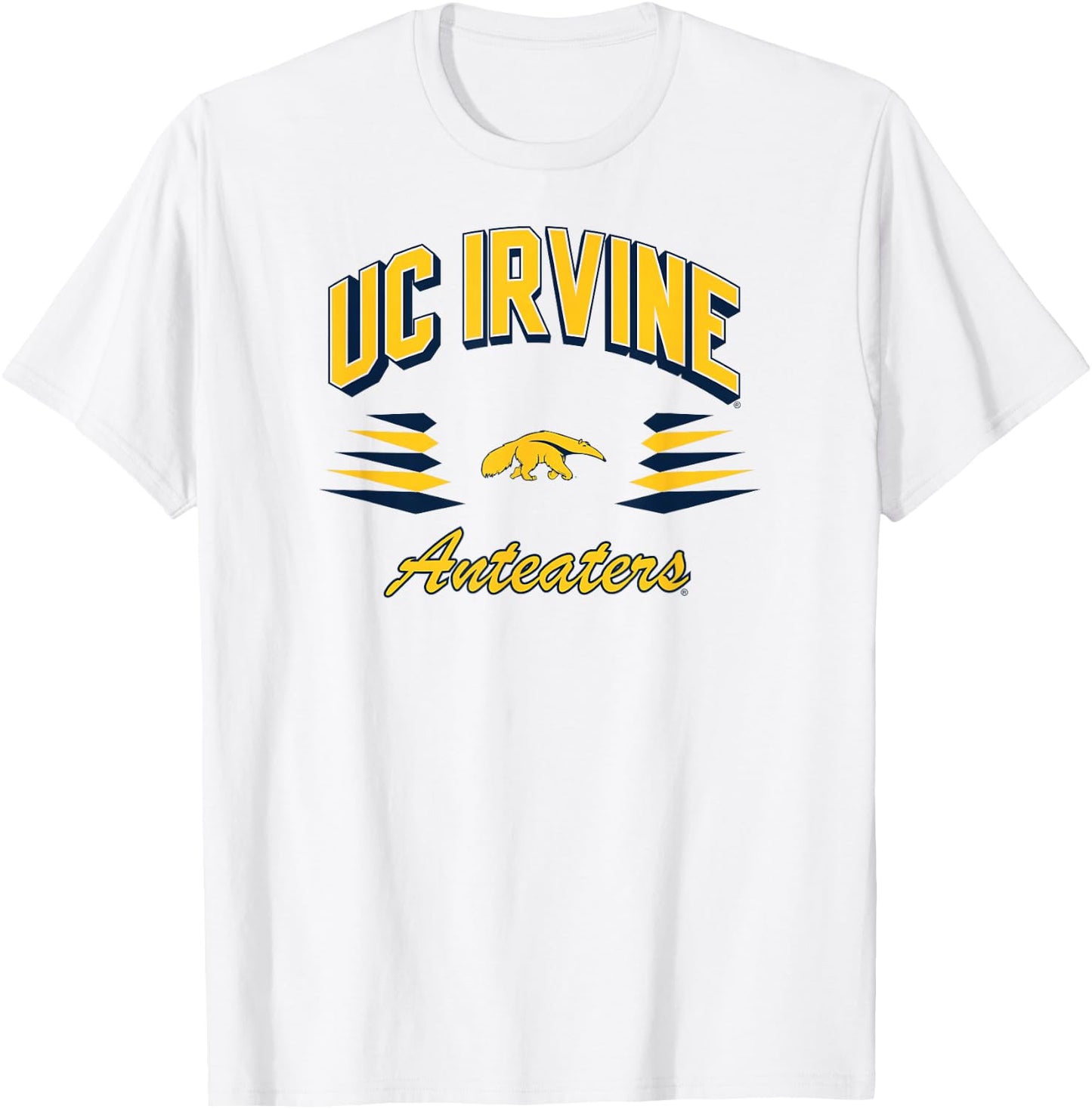 Cal Irvine Anteaters Retro Diamond Gray Officially Licensed T-Shirt - T-Shirt | White