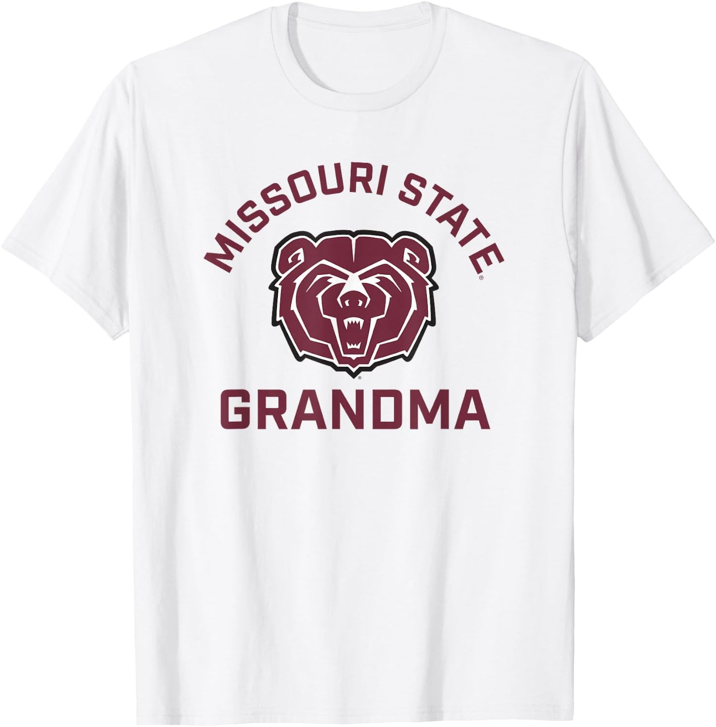 Missouri State University MSU Bears Arched Grandma T-Shirt - T-Shirt | White
