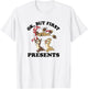 Disney Christmas Chip & Dale Ok But First Presents T-Shirt - T-Shirt | White
