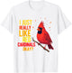 Red Cardinal Bird Women Men Girl Boys Northern Cardinal T-Shirt - T-Shirt | White