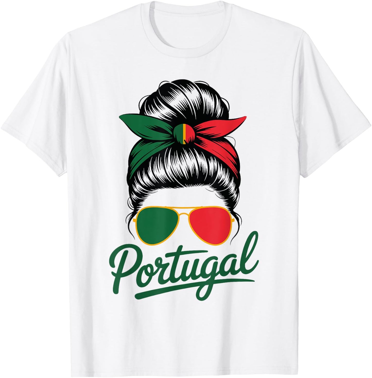 Portuguese Proud – Gift Women Portugal Flag Fun T-Shirt - T-Shirt | White
