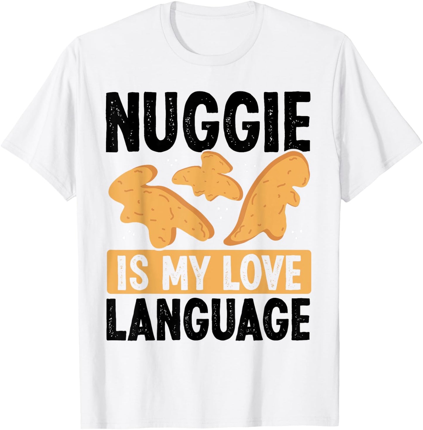 Dino Nuggets Dino Nugget Lover Keychain Chicken Nugget T-Shirt - T-Shirt | White