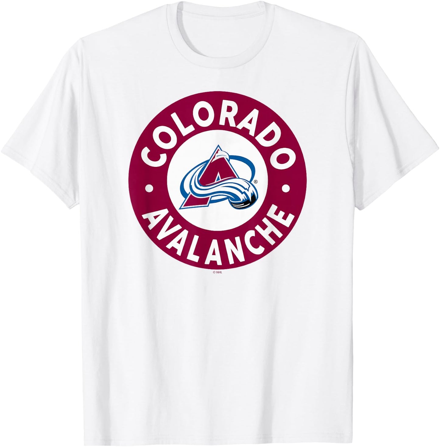 Colorado Avalanche Symbol Gray Officially Licensed T-Shirt - T-Shirt | White