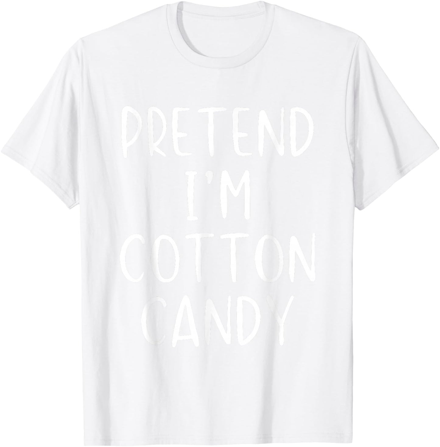 Pretend I'm A Cotton Candy Costume Halloween Simple Kid T-Shirt - T-Shirt | White