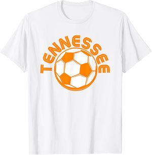 Retro Tennessee TN Orange Vintage Soccer T-Shirt - T-Shirt | White
