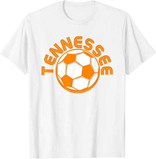 Retro Tennessee TN Orange Vintage Soccer T-Shirt - T-Shirt | White
