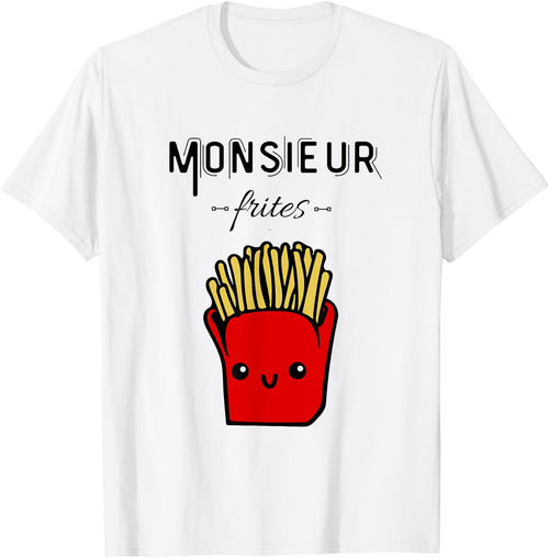 Funny Mr Fries Gift Potato Fast Food Humour , grey, S