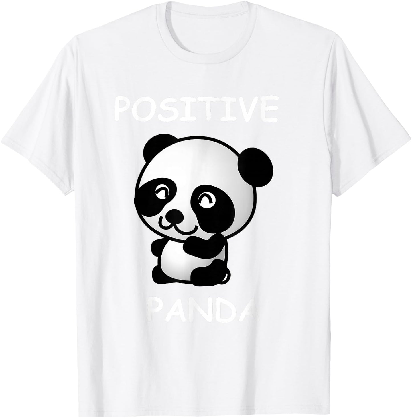 Cute Panda Bear for Positive Kids T-Shirt - T-Shirt | White