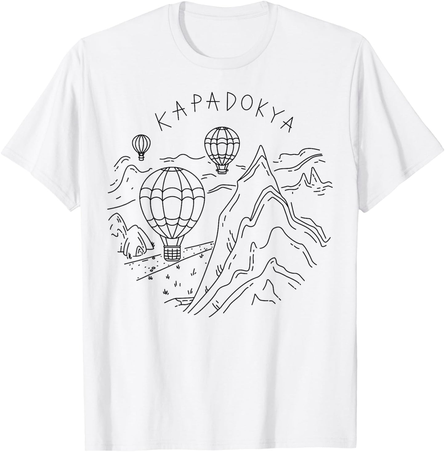 Travel Europe Asia Cappadocia Turkey Turkish Beach Vacation T-Shirt - T-Shirt | White