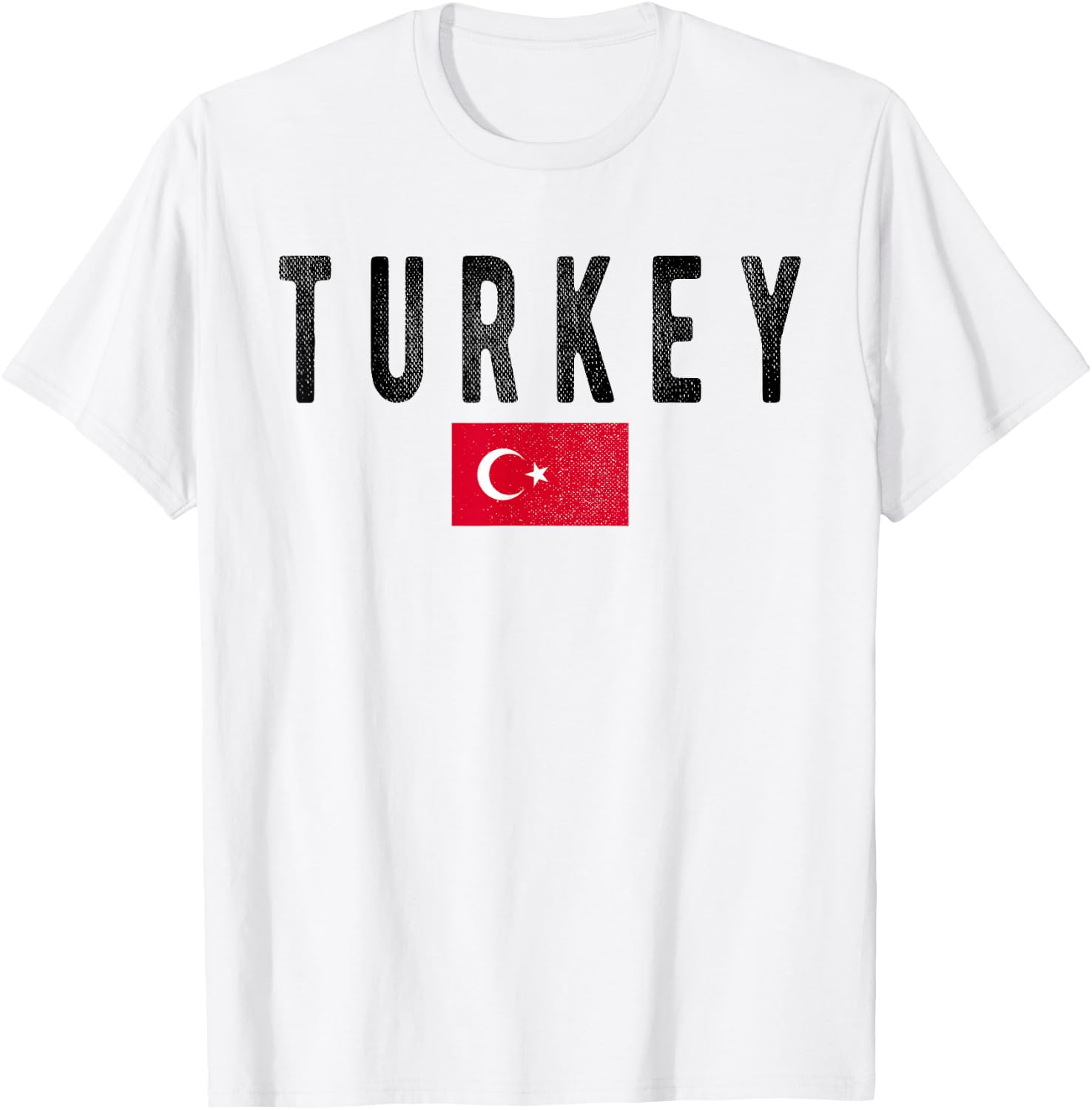 Turkey Country Flag - Souvenir Turkey T-Shirt - T-Shirt | White