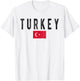 Turkey Country Flag - Souvenir Turkey T-Shirt - T-Shirt | White