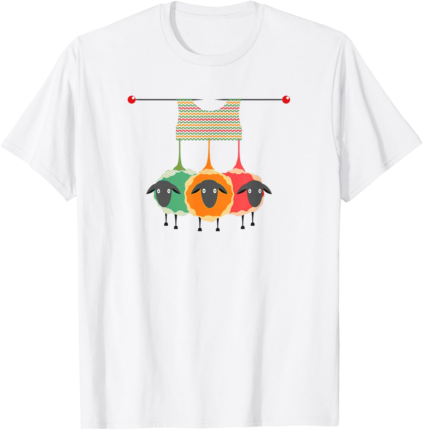Funny Knitting Knitters Yarn Gift T-Shirt - T-Shirt | White