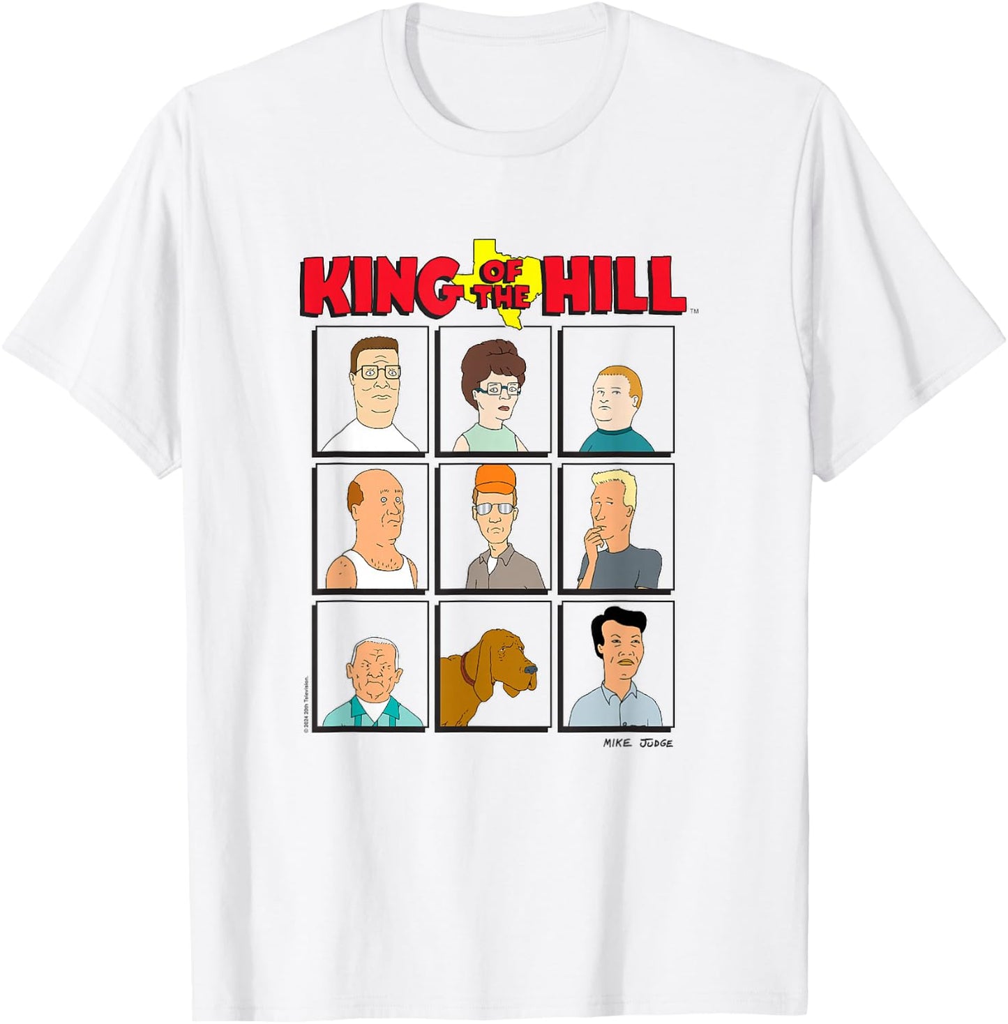 King Of The Hill Cast of Characters The Neighbor Bunch T-Shirt - T-Shirt | White