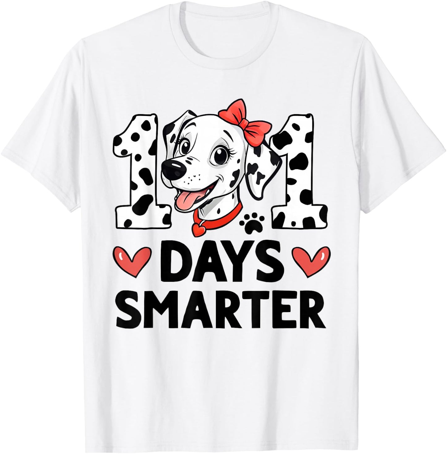 100 Days Of School Dalmatian Dog Boy Kid 100th Day Of School T-Shirt - T-Shirt | White