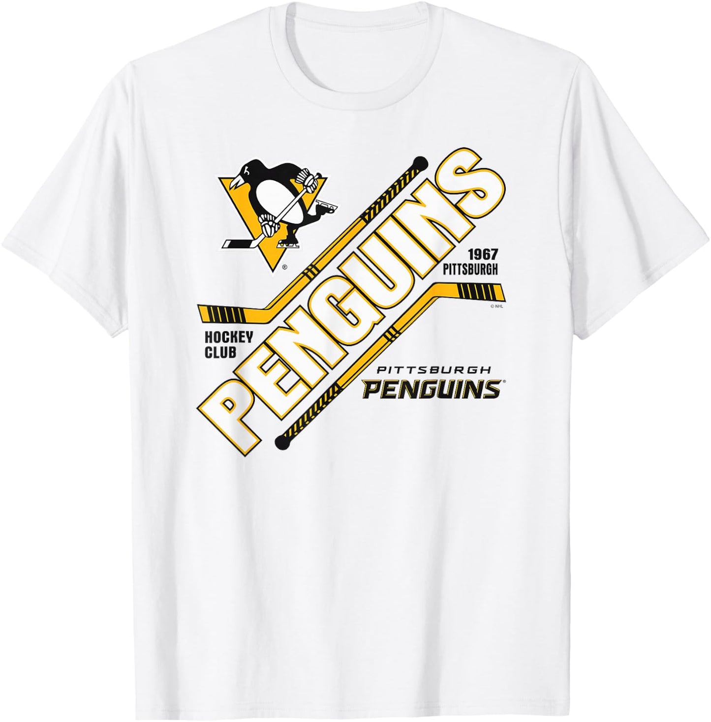 Pittsburgh Penguins Force Gray Officially Licensed T-Shirt - T-Shirt | White