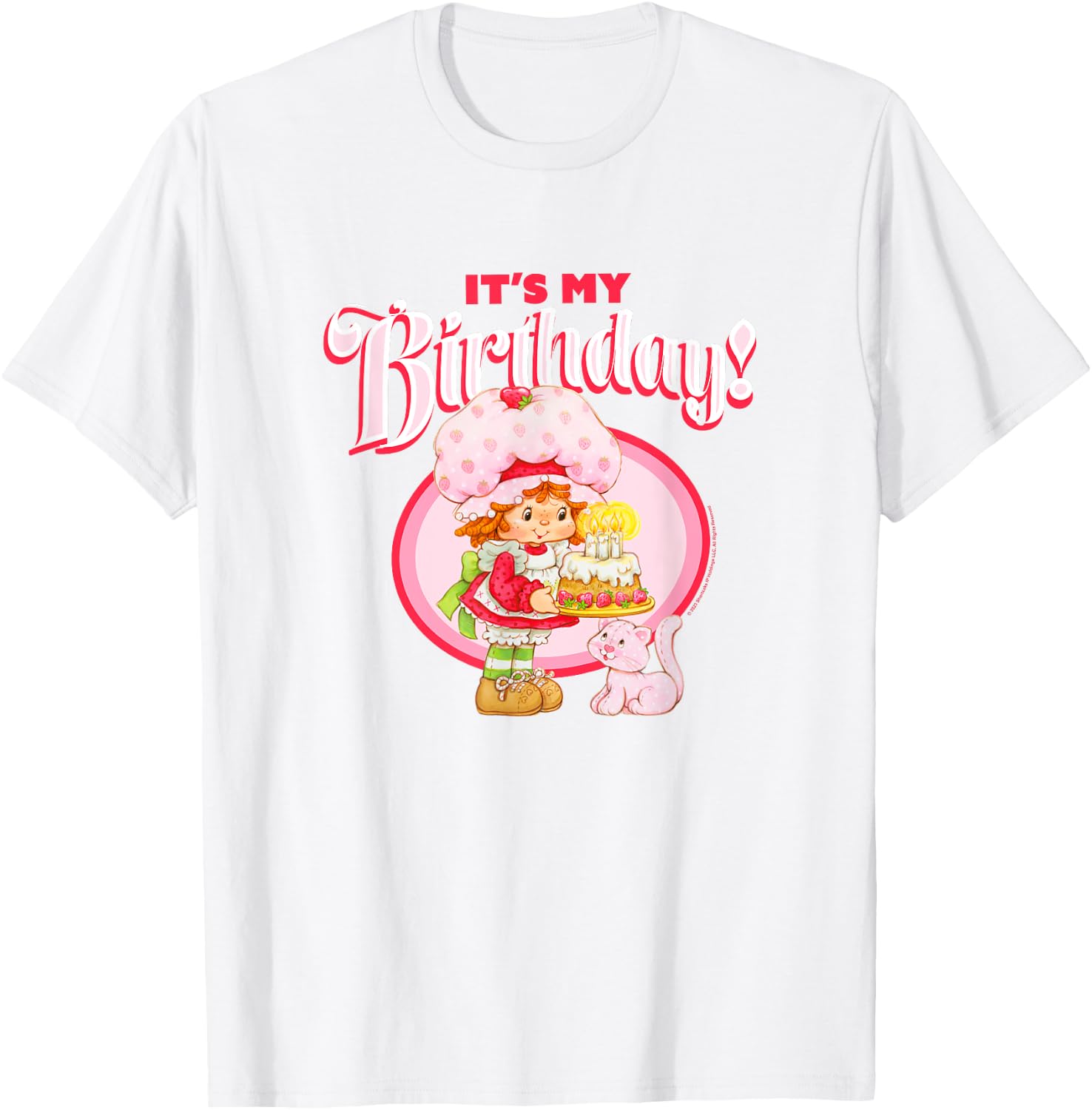 Strawberry Shortcake It's My Birthday Vintage Sweetie T-Shirt - T-Shirt | White