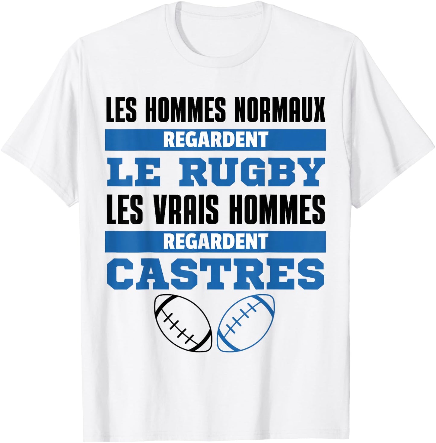 Supporter Rugby Castres Gift Humour , white, S T-Shirt - T-Shirt | White