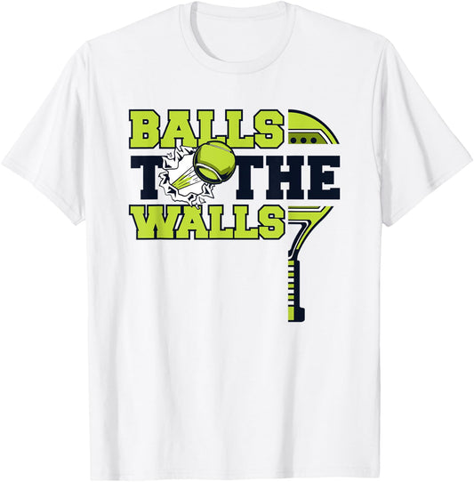 Balls To The Walls Paddleball Padel Tennis Padel T-Shirt - T-Shirt | White