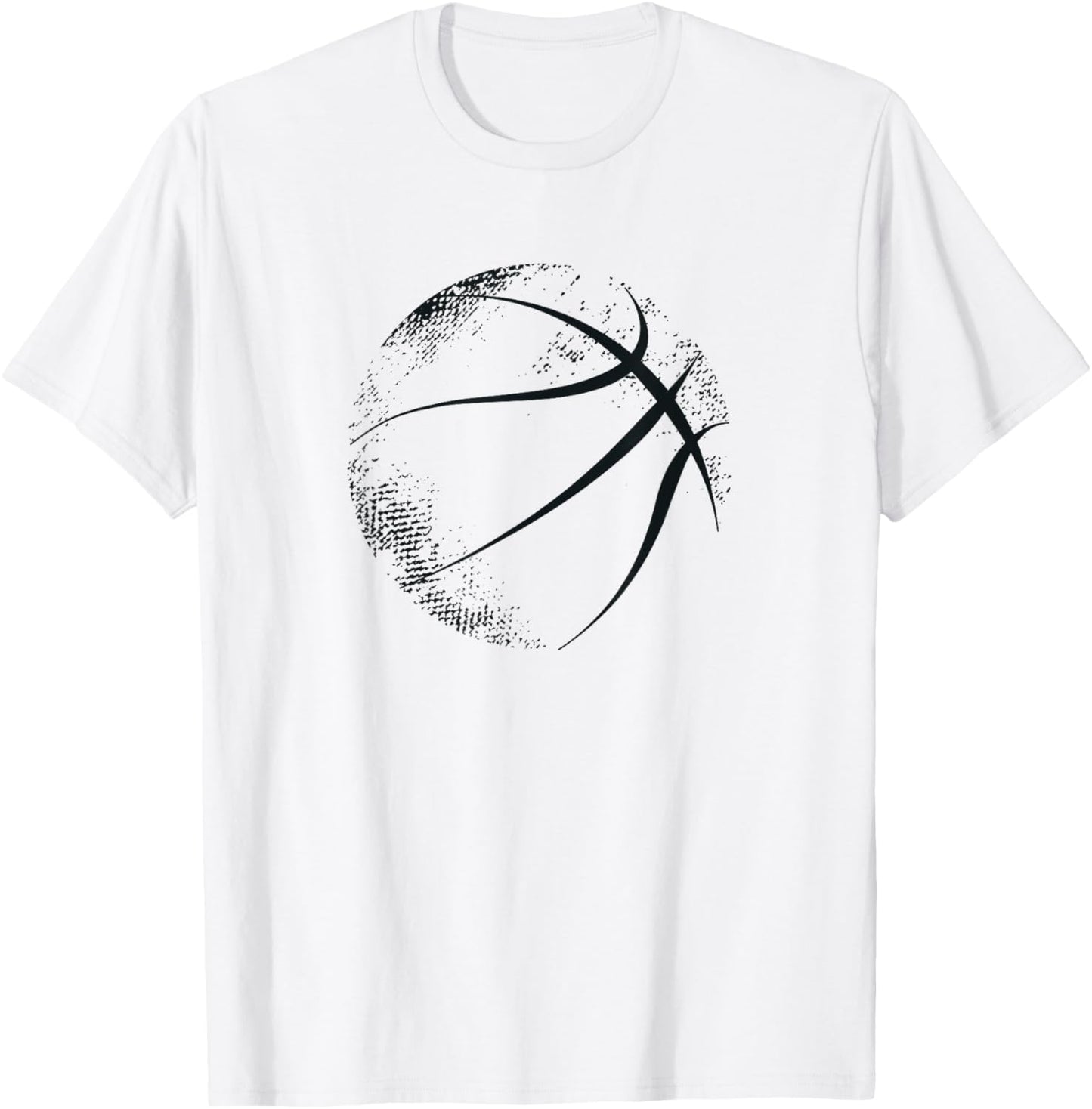 Basketball Graphic Basketball , White T-Shirt - T-Shirt | White
