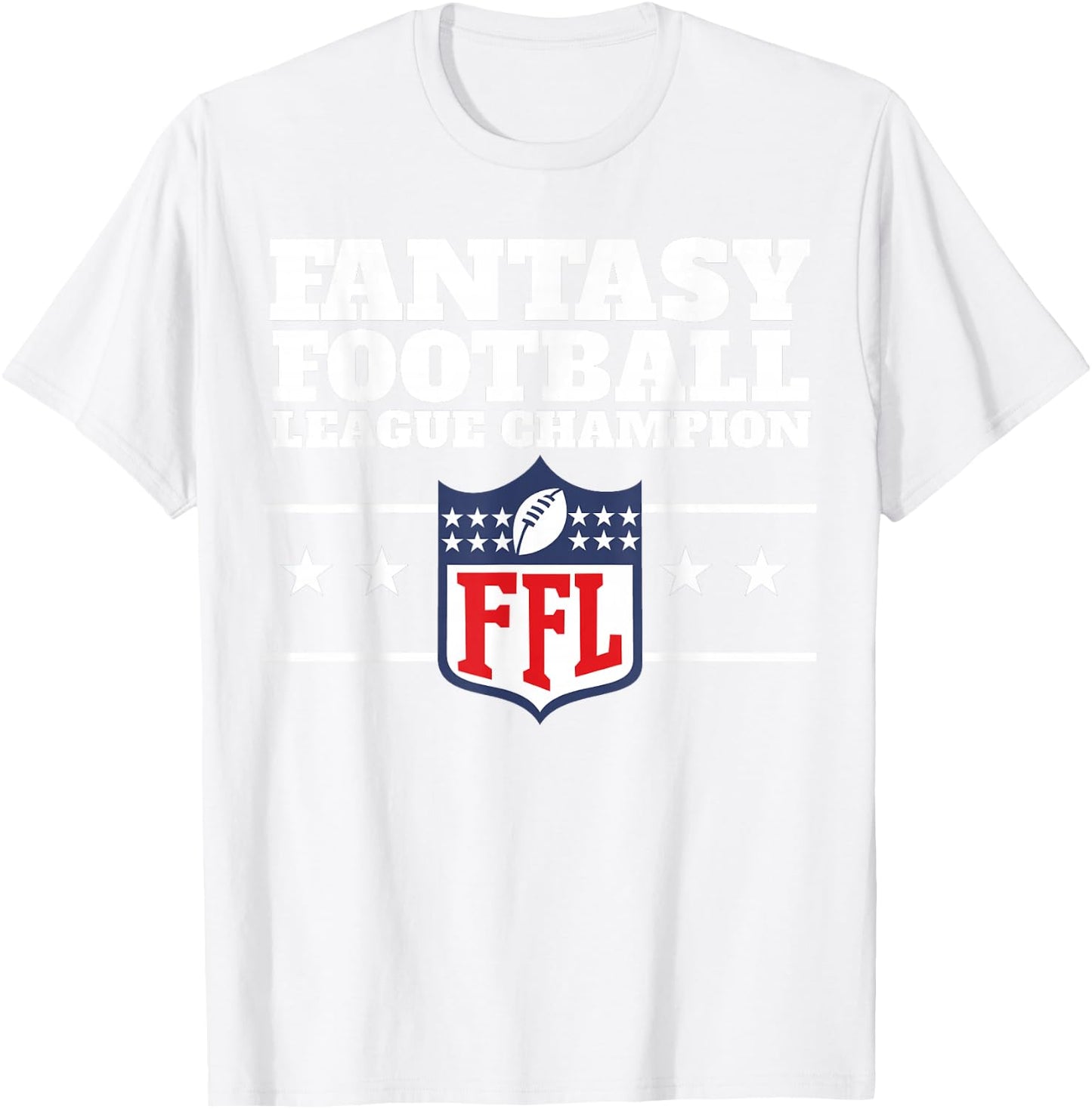Fantasy Football League Champion Small T-Shirt - T-Shirt | White