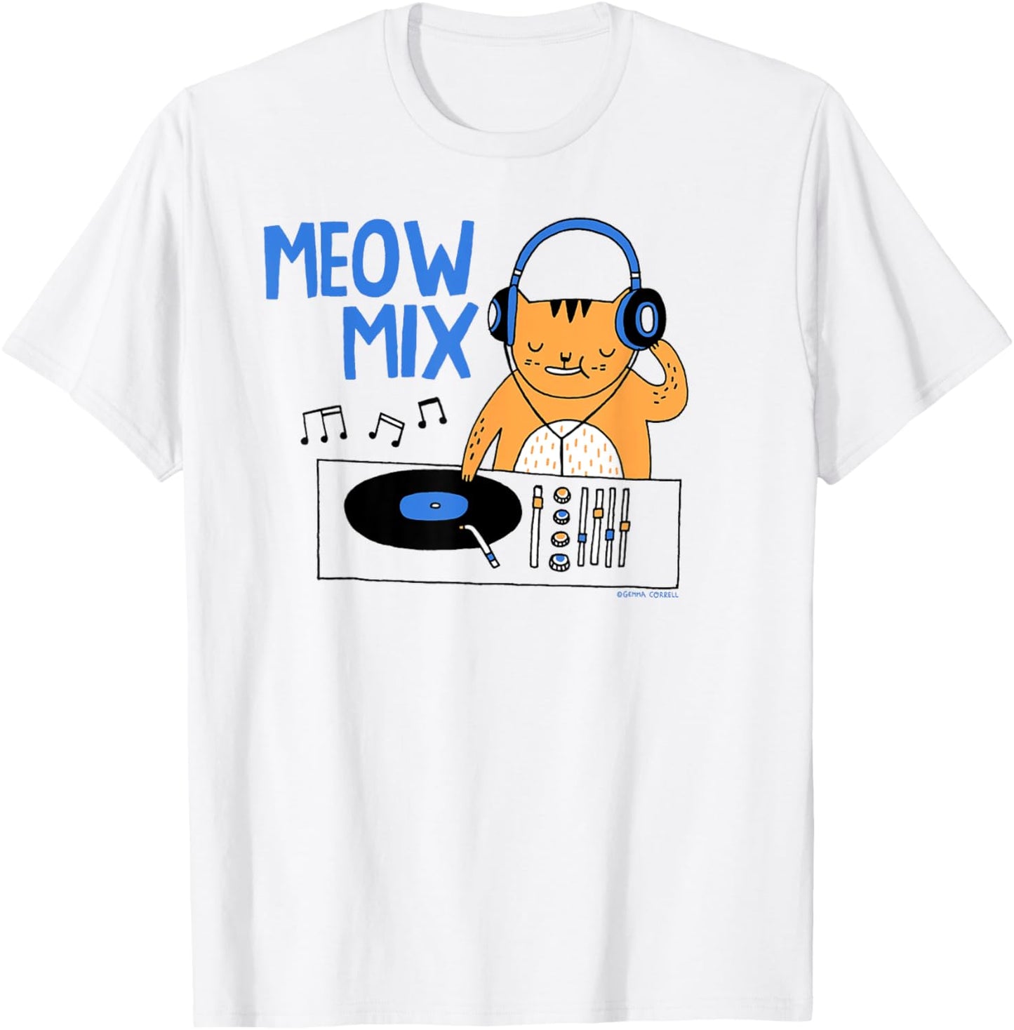 Gemma Correll Meow Mix T-Shirt - T-Shirt | White