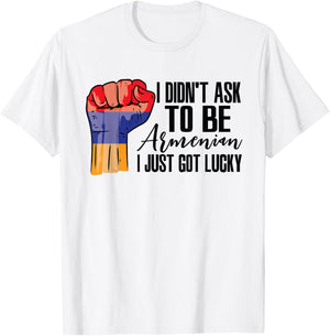 Armenian Armenia Flag Grown Armenian Roots Patriot T-Shirt - T-Shirt | White