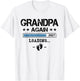 Grandpa Again 2027 Pregnancy Announcement 2nd Time Grandpa T-Shirt - T-Shirt | White