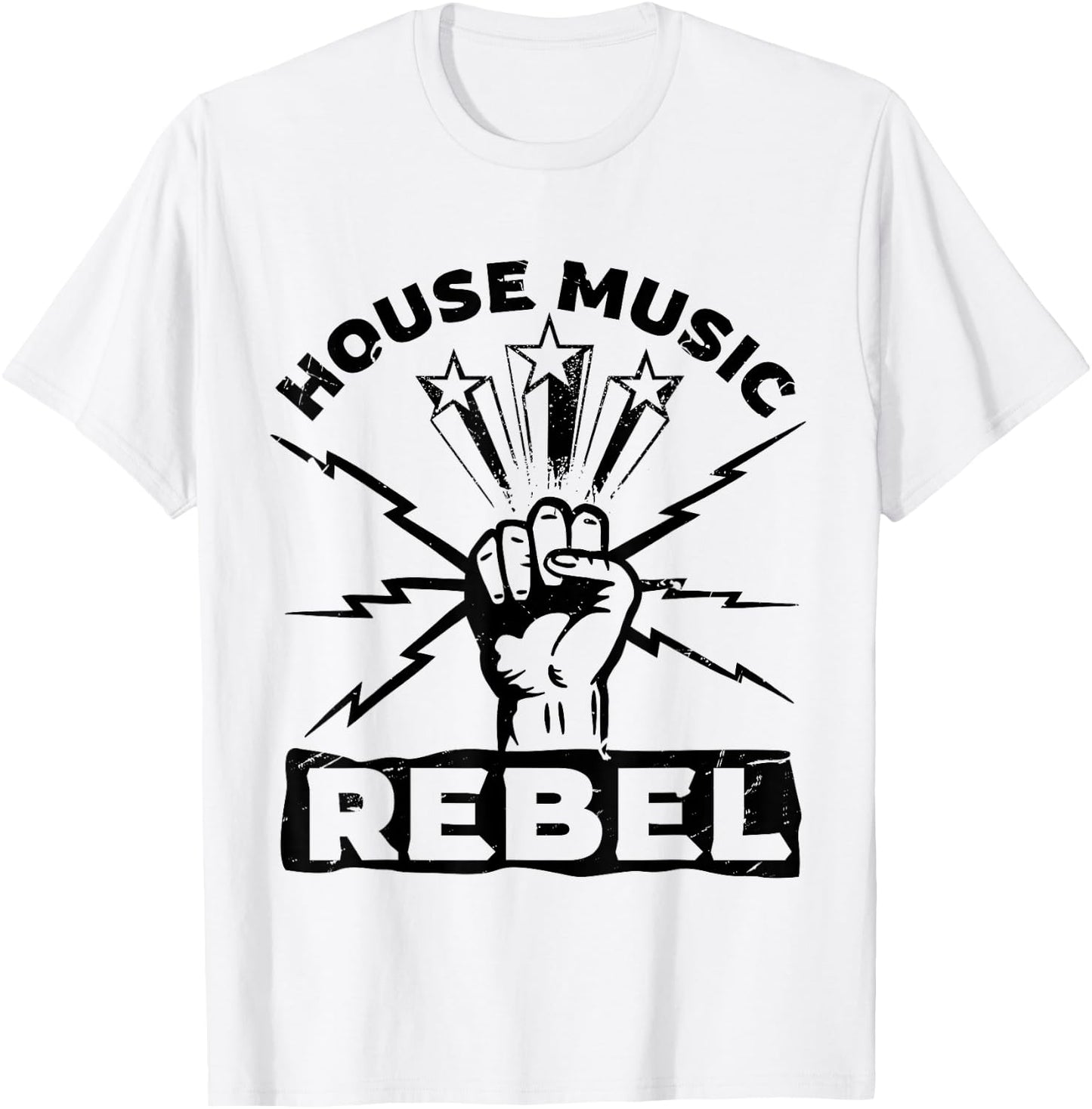 House Rebel Gear for House Musician | House Music T-Shirt - T-Shirt | White
