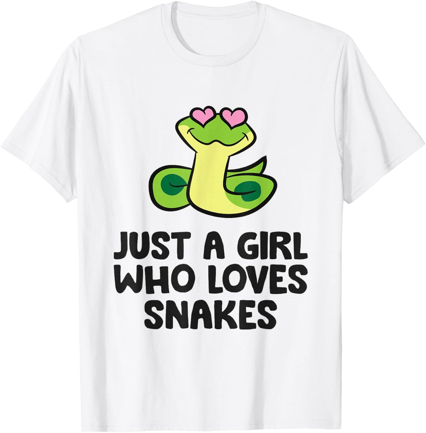Just a Girl Who Loves Snakes T-Shirt - T-Shirt | White