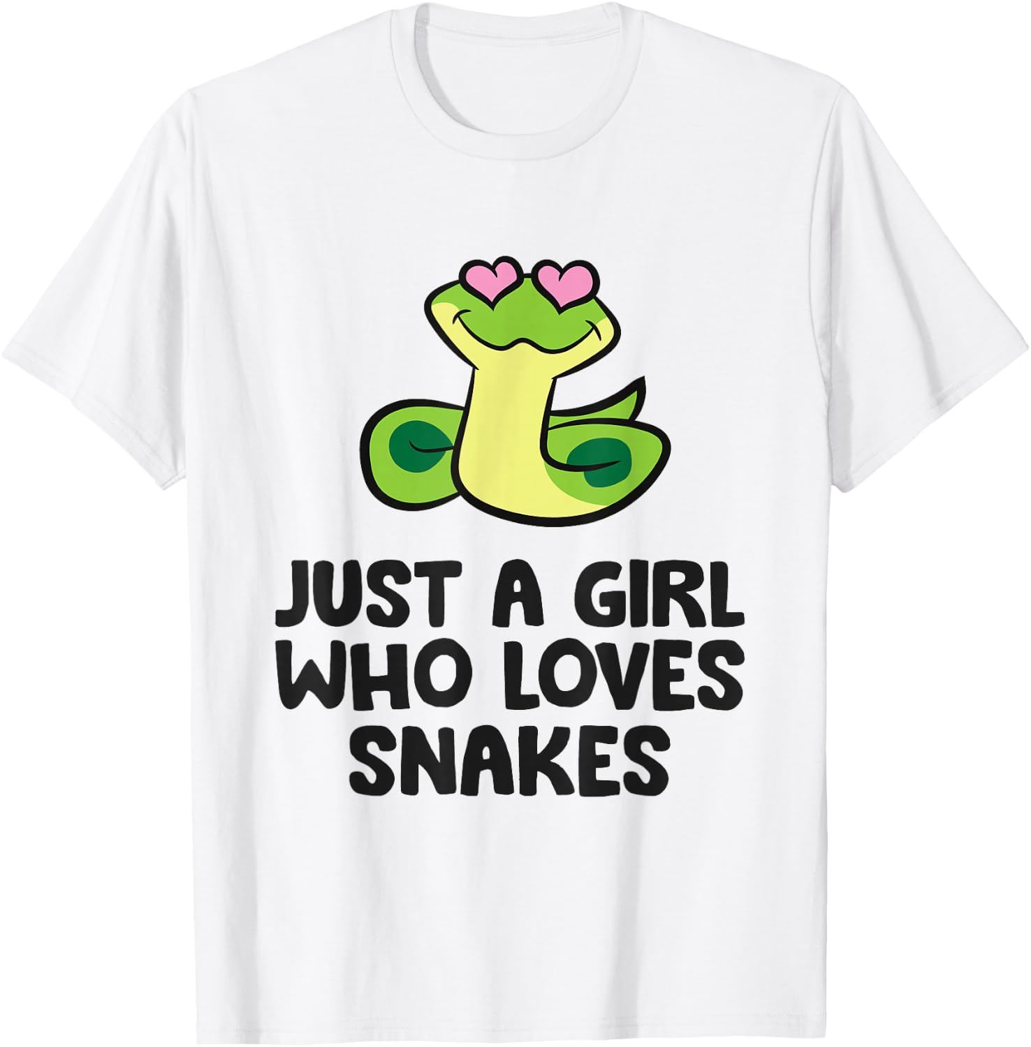 Just a Girl Who Loves Snakes T-Shirt - T-Shirt | White