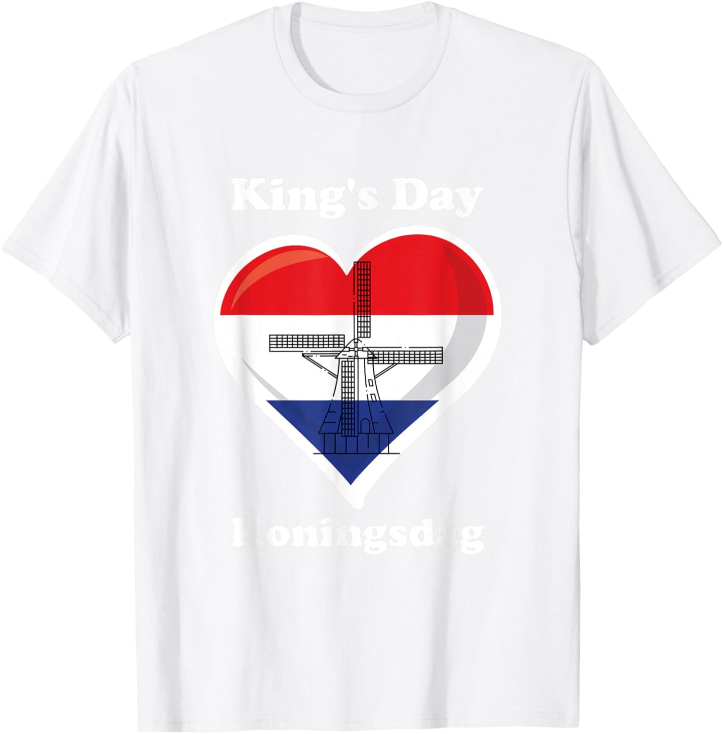 Dutch Koningsdag King's Day , Orange, S T-Shirt - T-Shirt | White