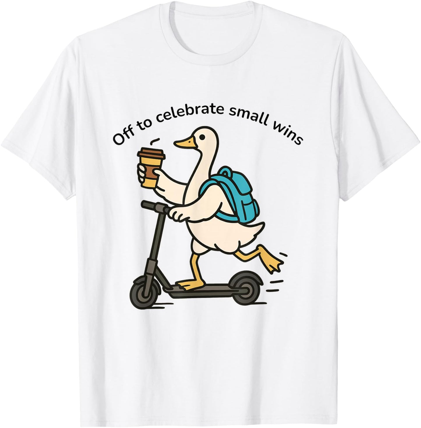 Early Intervention Goose SLP OT Off to Celebrate Small Wins T-Shirt - T-Shirt | White