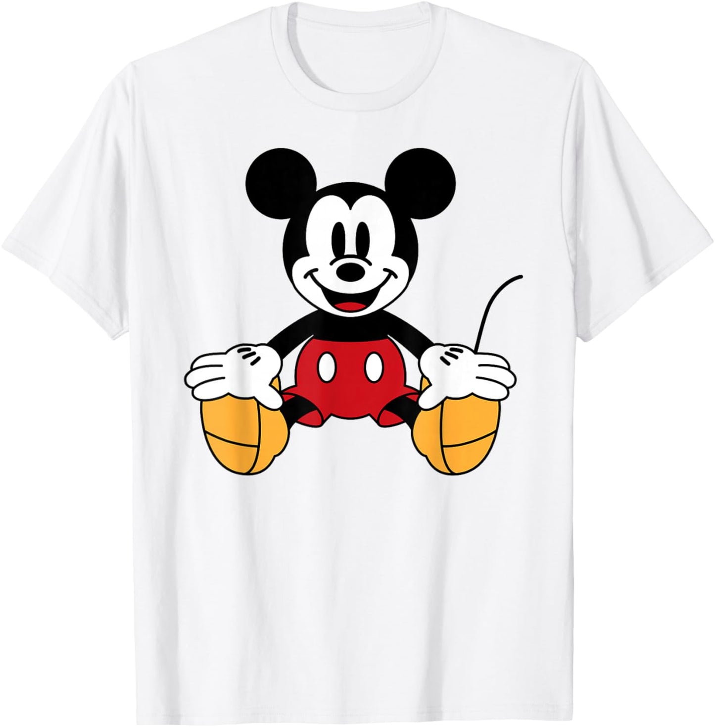 Disney - Mickey Mouse Sitting T-Shirt - T-Shirt | White