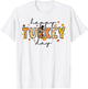 Happy Turkey Day Cute Turkey Thanksgiving Women Kids T-Shirt - T-Shirt | White