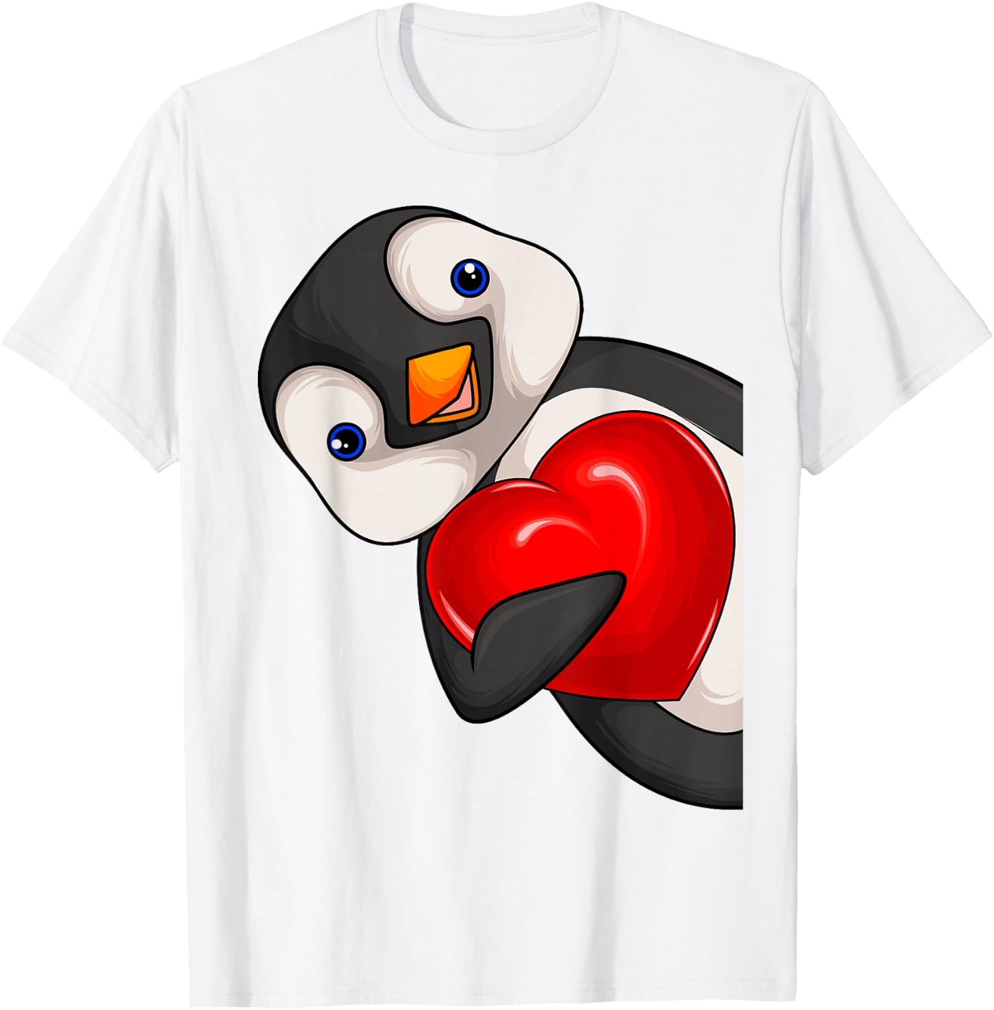 Penguin Girls Women Children Penguin T-Shirt - T-Shirt | White