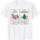 First Teach Then Christmas I'm Earning A Break Xmas Teacher T-Shirt - T-Shirt | White